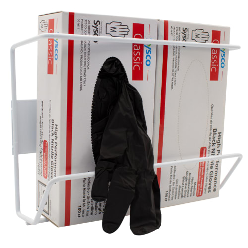 Soporte para Caja de Guantes, Alambre, Vertical Doble